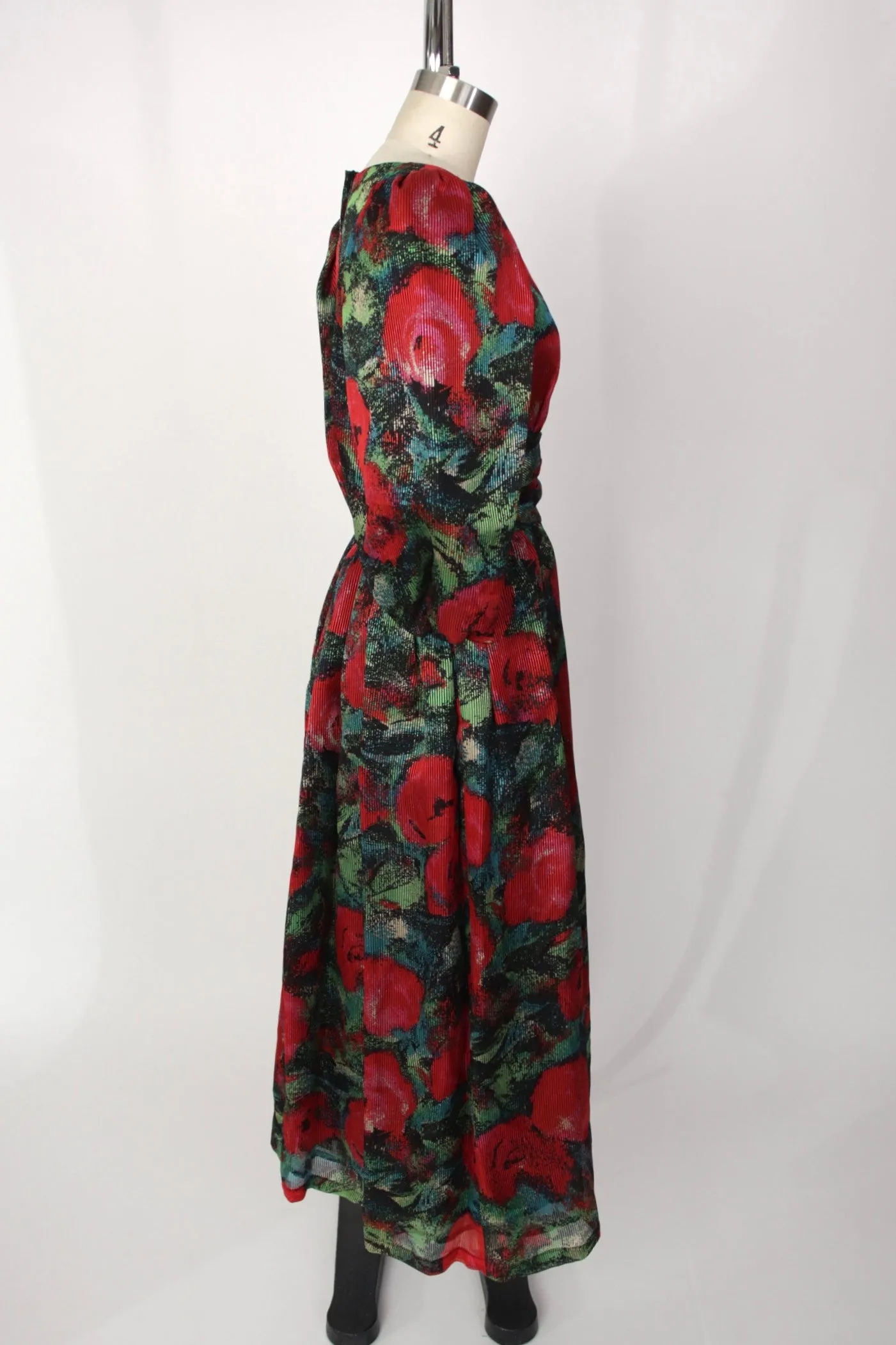 1970s William Pearson Puff Sleeve Dress
