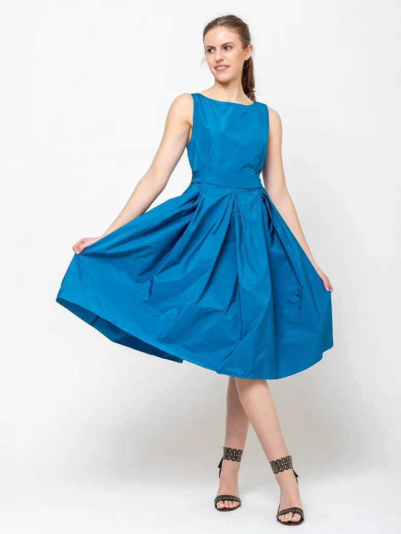 50's Dress - Deep Aqua