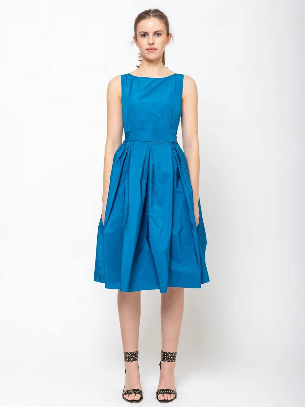 50's Dress - Deep Aqua