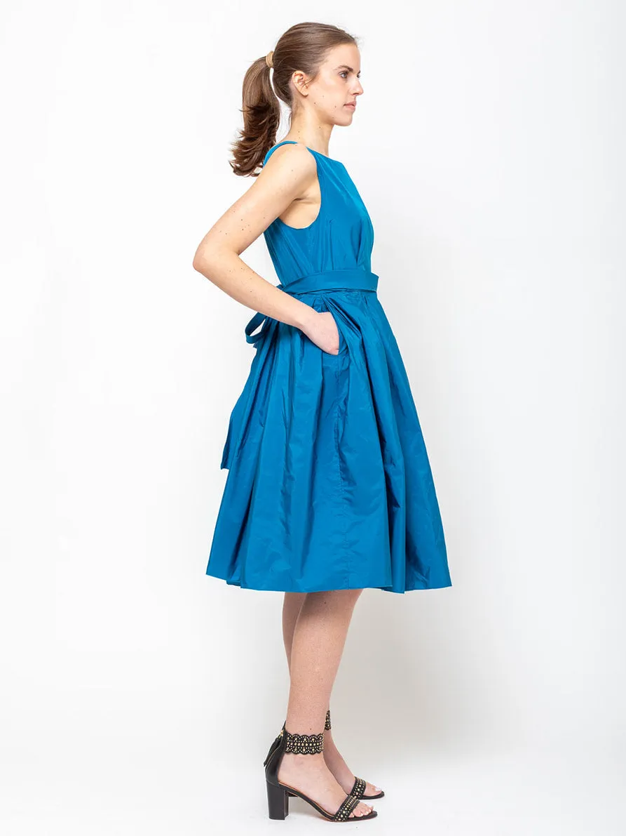 50's Dress - Deep Aqua