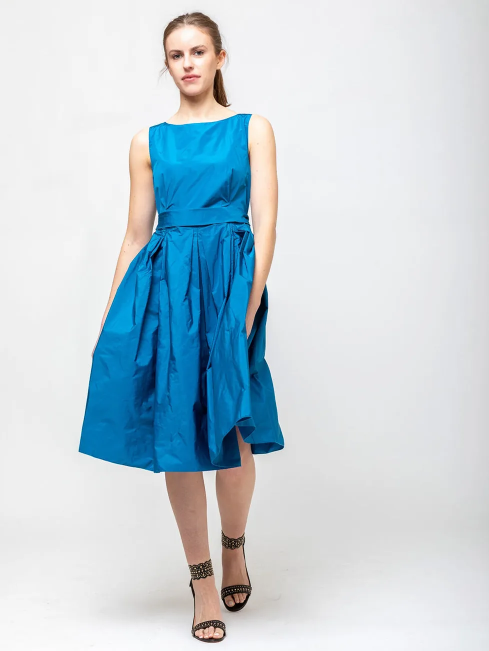 50's Dress - Deep Aqua