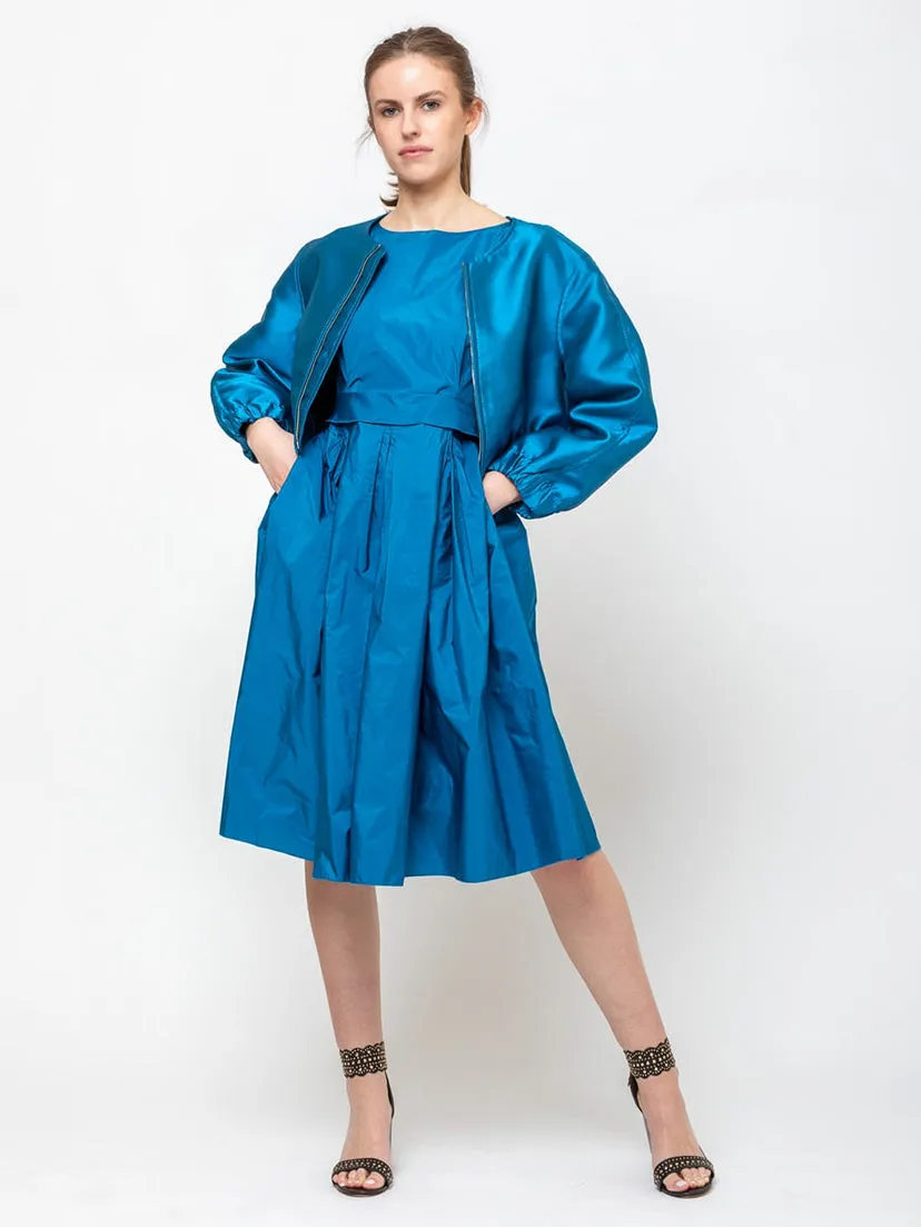 50's Dress - Deep Aqua