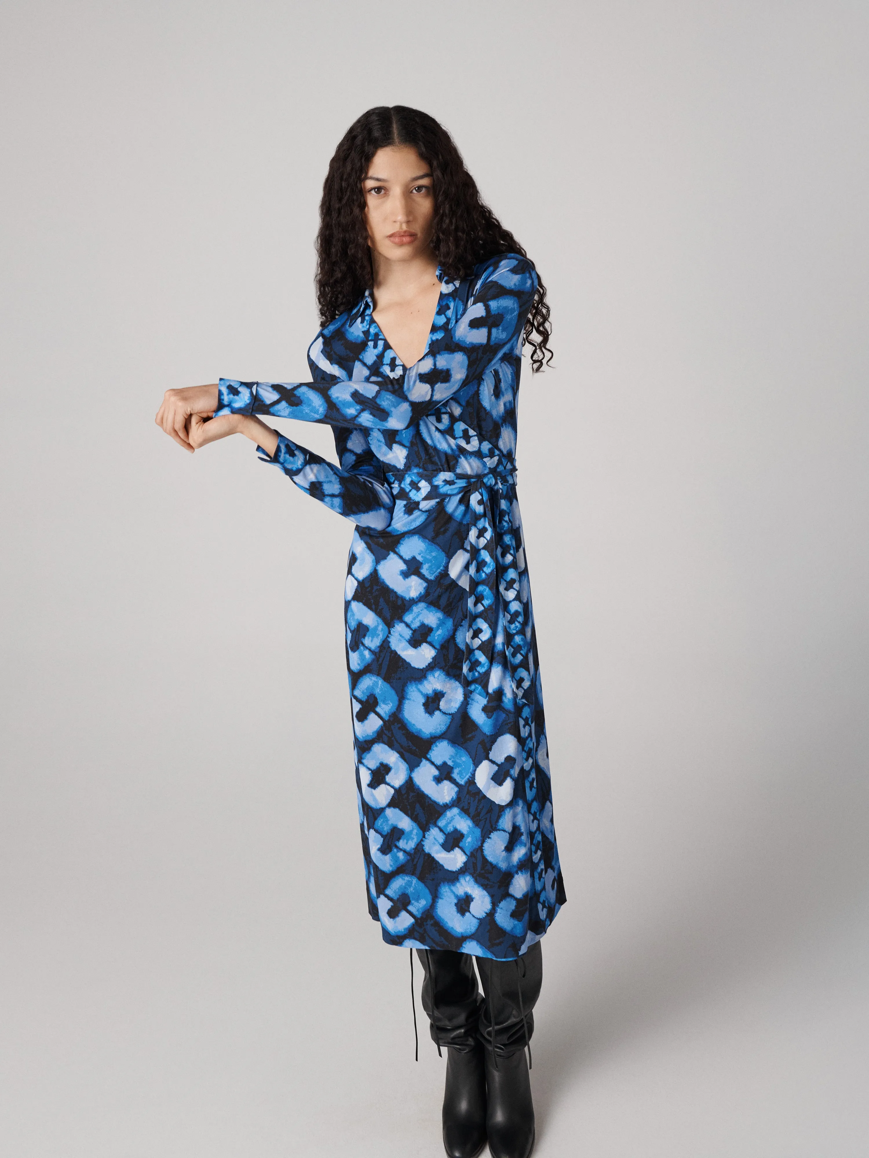 Abigail Wrap Midi Dress