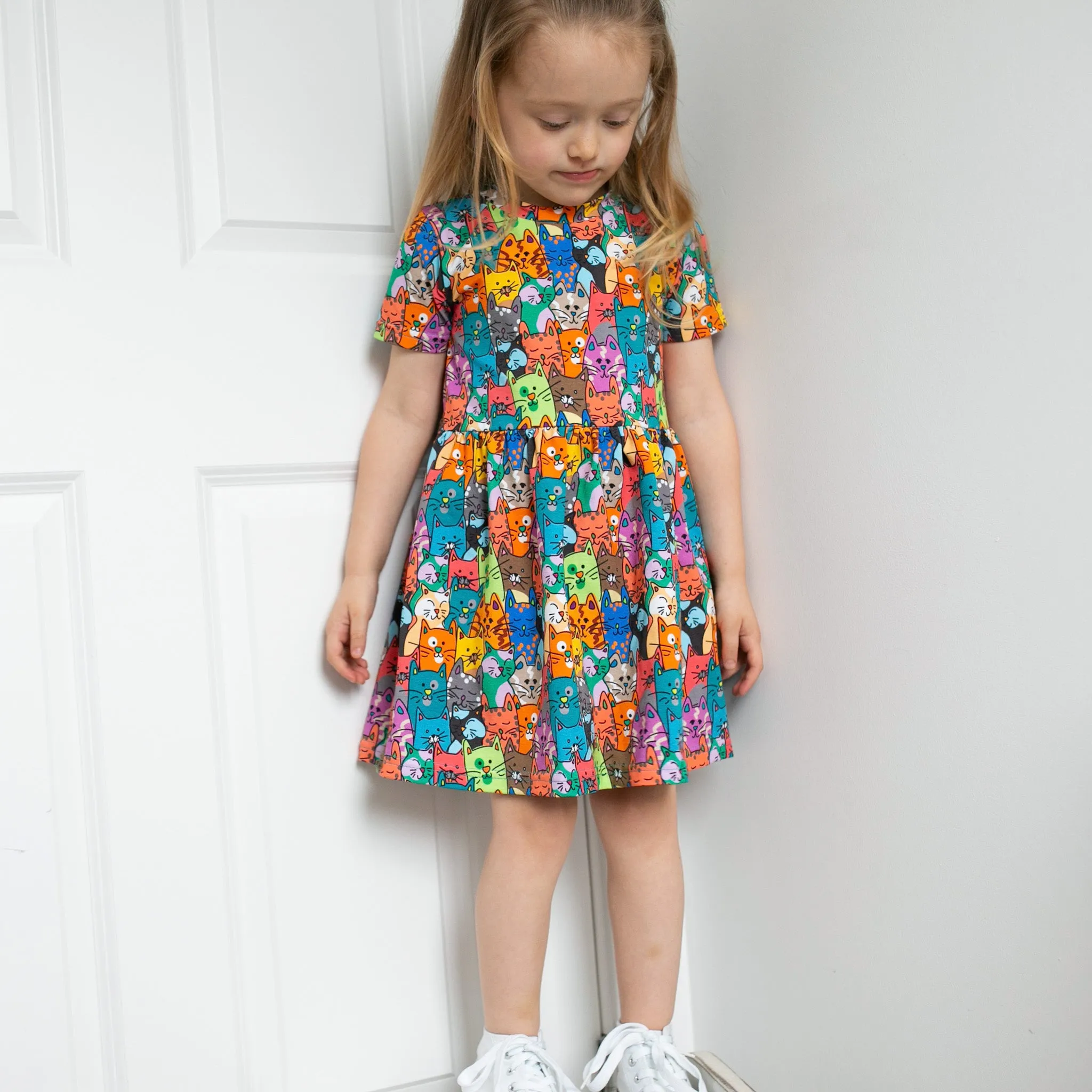 Ali cat print Dress