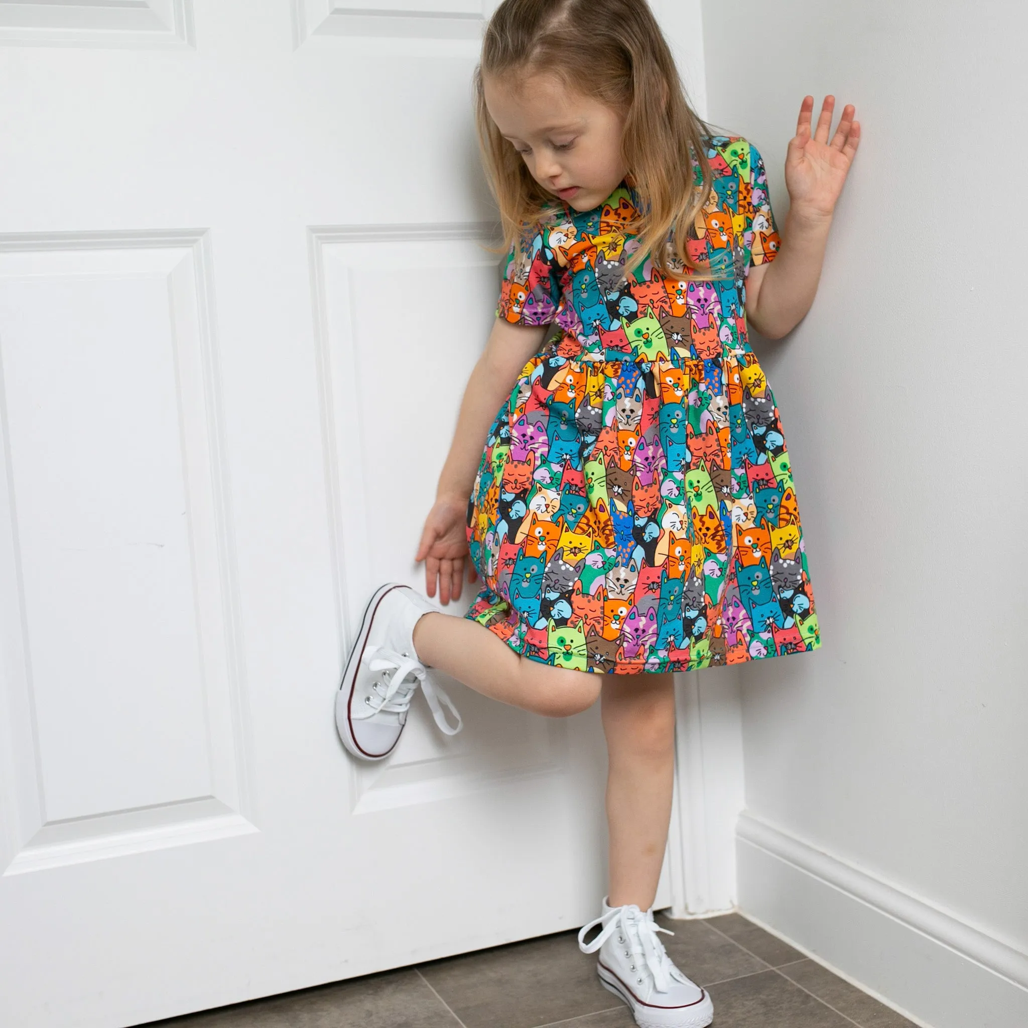 Ali cat print Dress