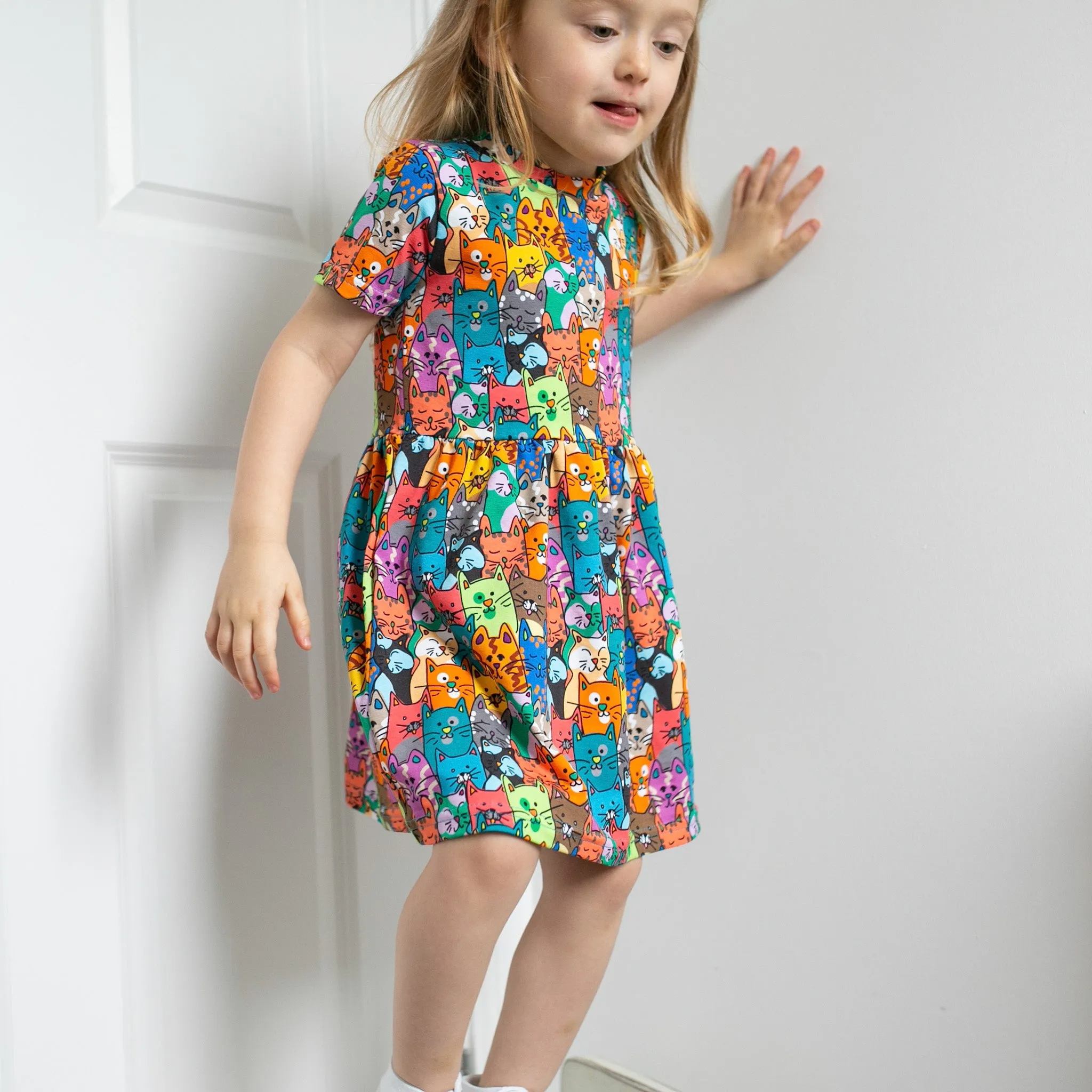 Ali cat print Dress