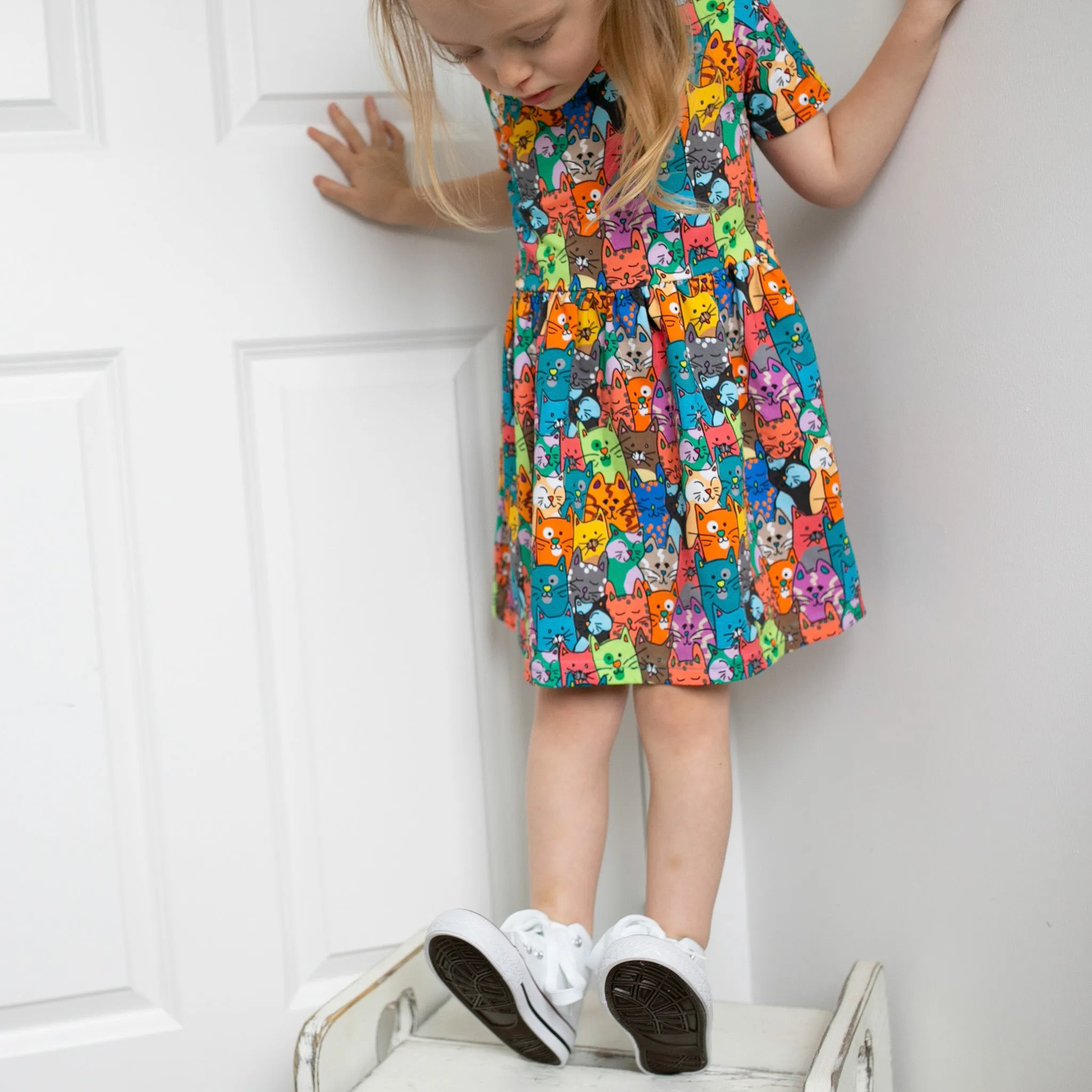 Ali cat print Dress