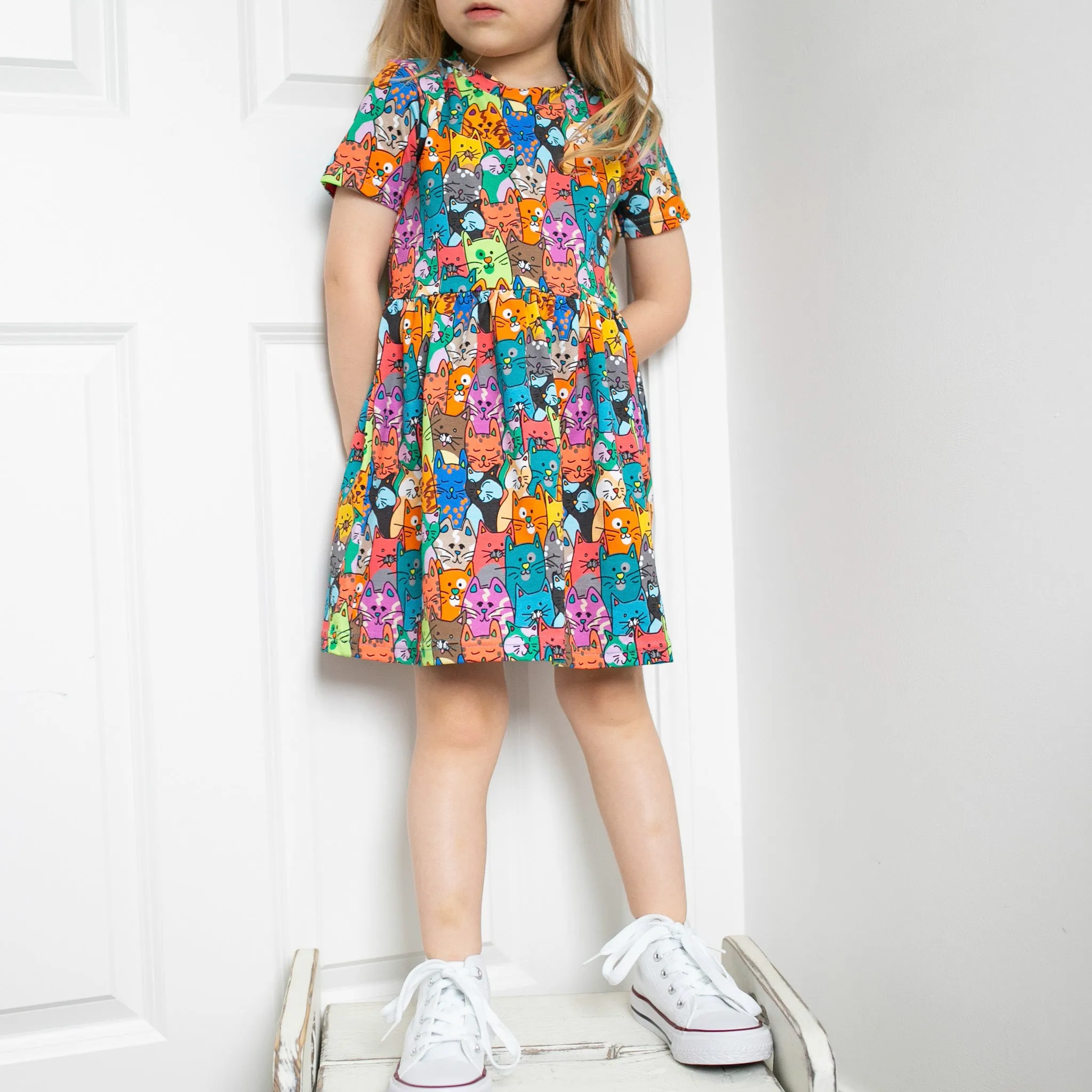 Ali cat print Dress