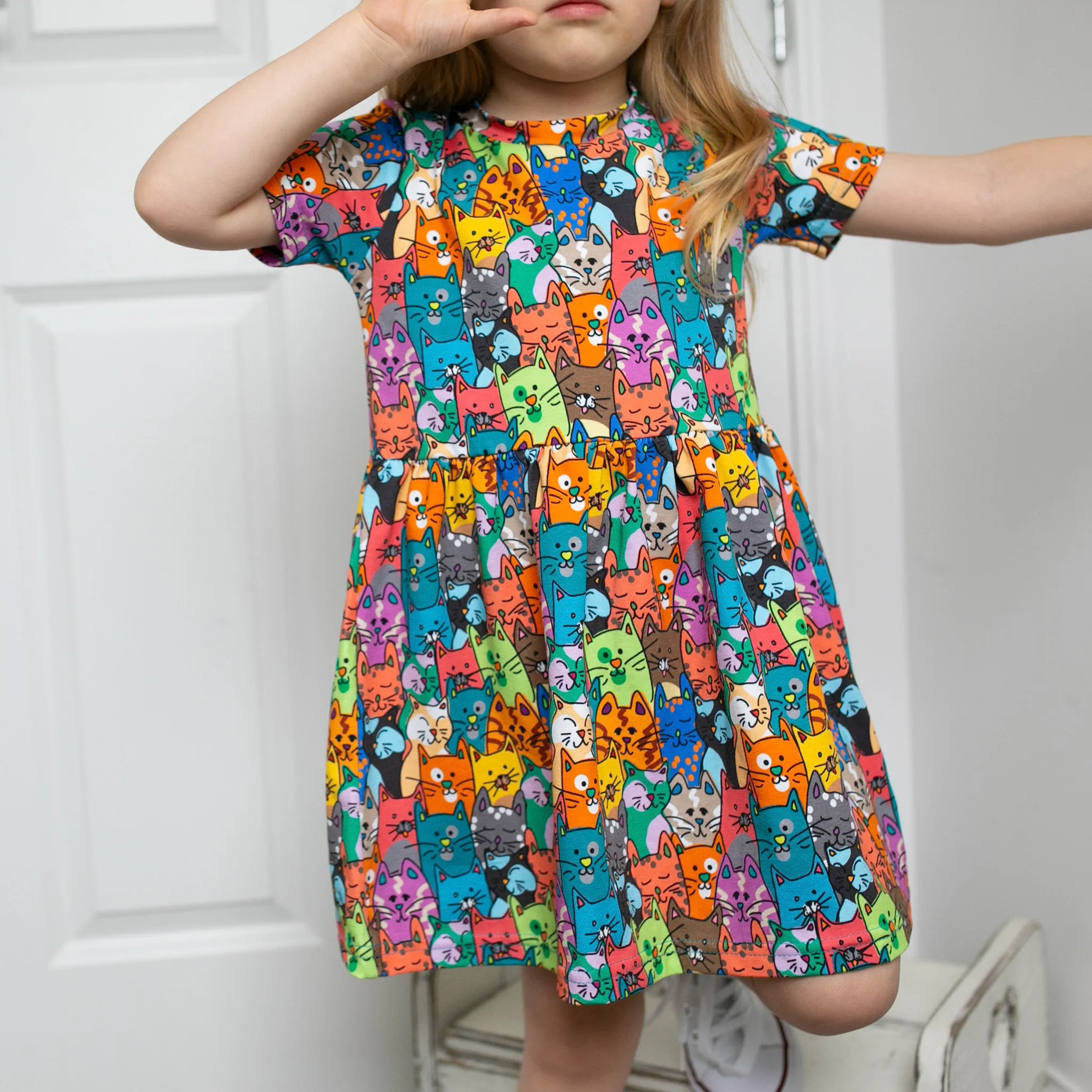 Ali cat print Dress