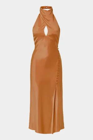 Aline Dress in Caramel