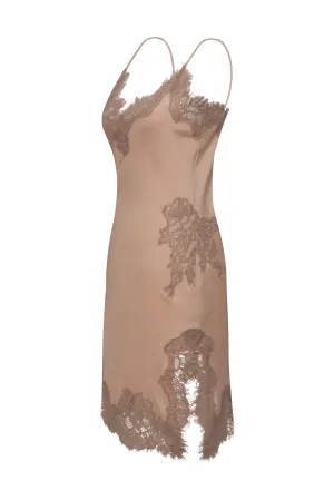 Ariana Slip Dress Nude Smoke