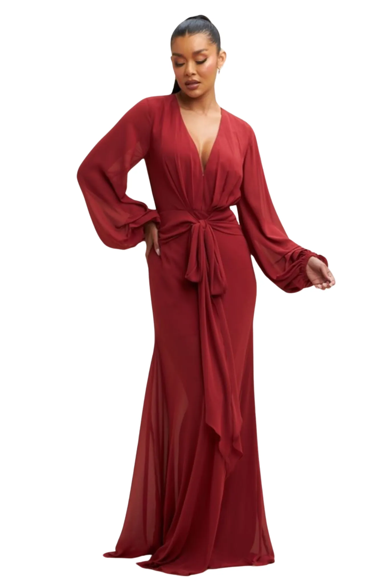 Arias Chiffon Maxi Dress