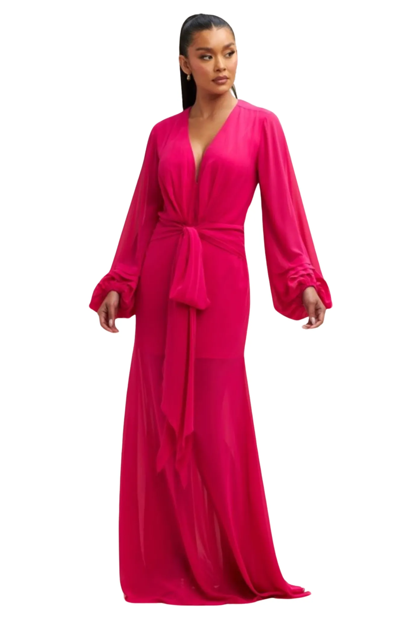 Arias Chiffon Maxi Dress
