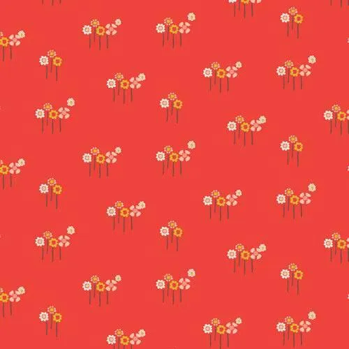 Art Gallery - Dew & Moss - Daisy Button Buds Jersey Knit