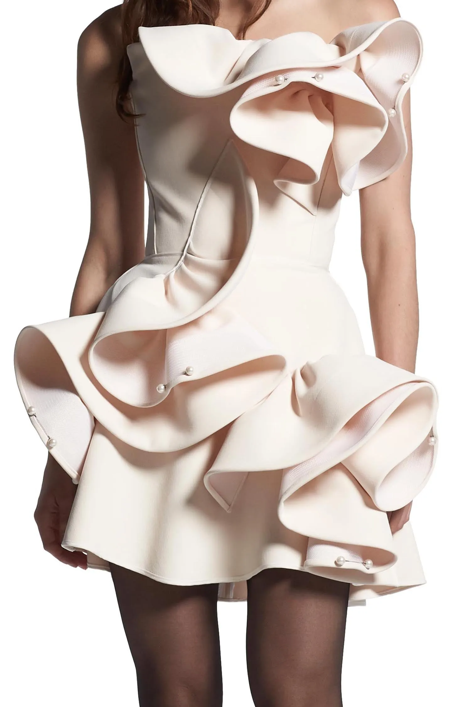 Atone Mini Ruffle Dress