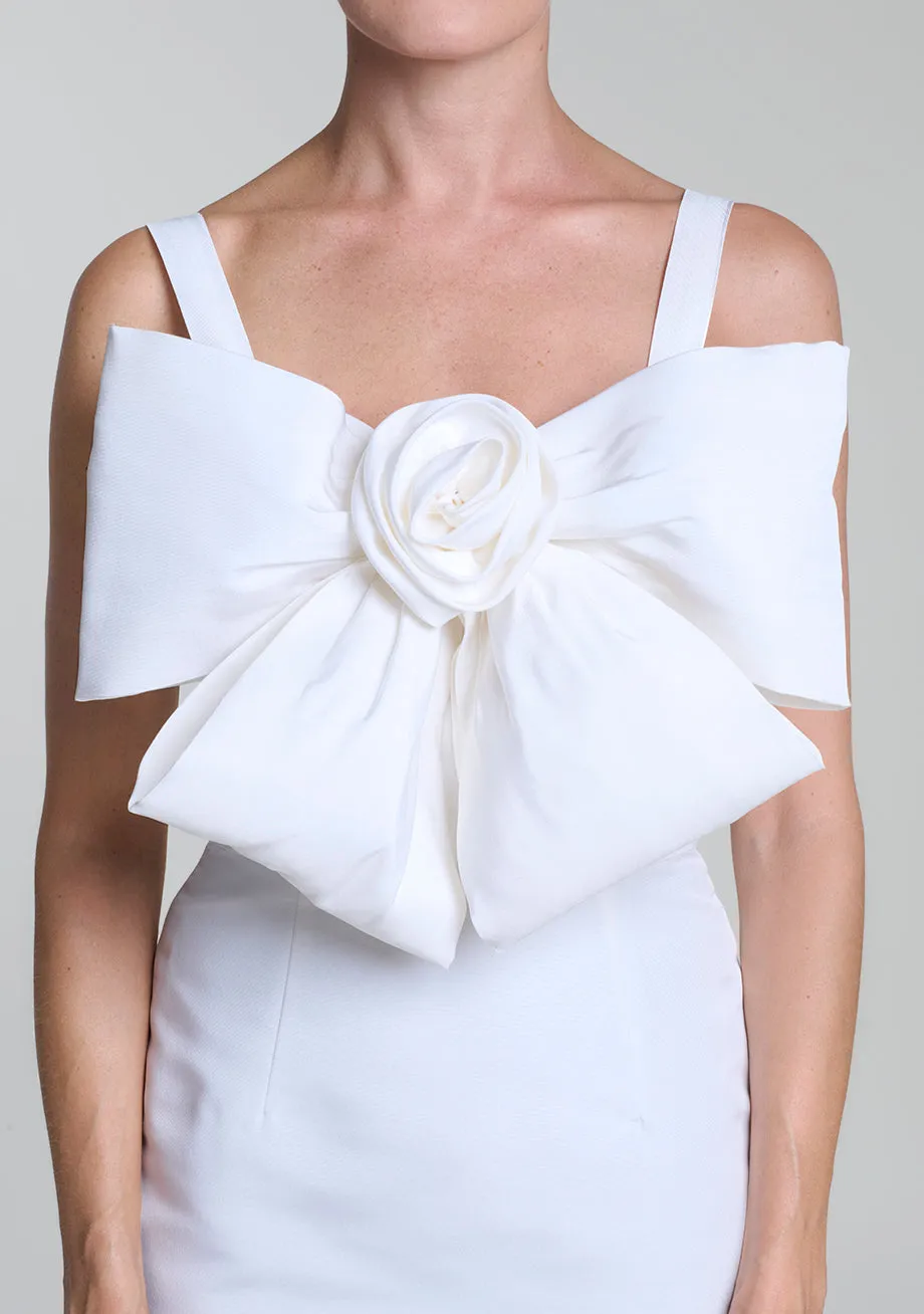 Aubrey Silk Faille Midi Dress