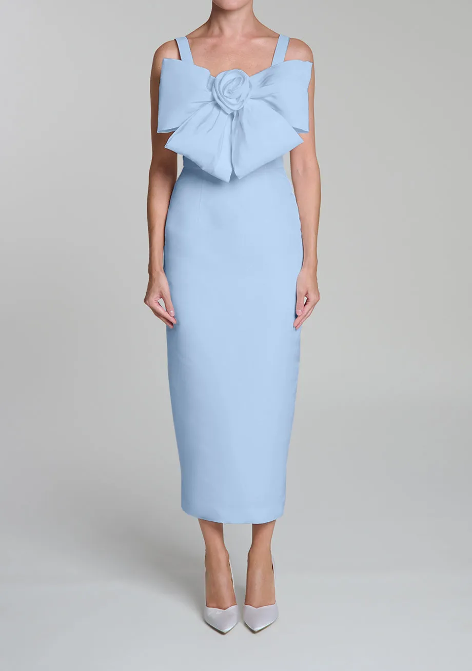 Aubrey Silk Faille Midi Dress