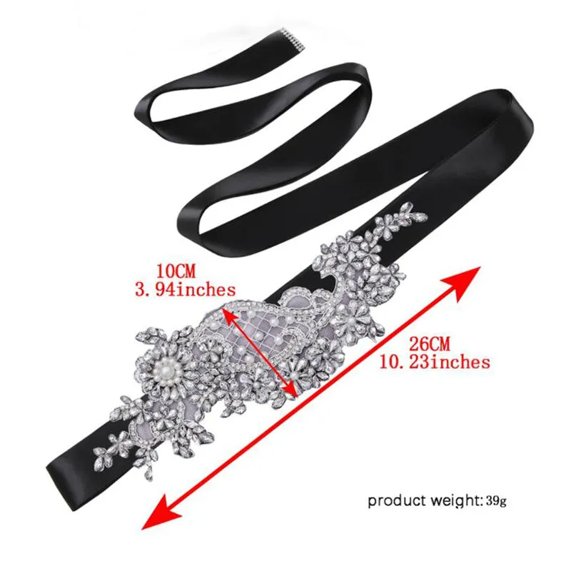 Belt Rhinestone Bridal Girdle Hand-stitched Diamond Headwear, ORN03