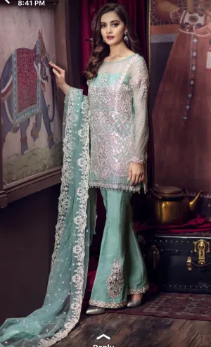 Beutifull chiffon dress by imrozia Model # C 1142