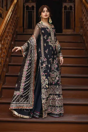 Black Heavily Embroidered Tilla Pakistani Wedding Dress Salwar Kameez