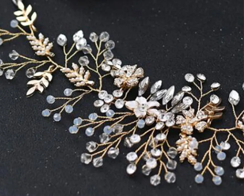 Bridal Belt Luxury Protein Rhinestones Handmade Beaded Flower Girdle, Headwear  Wedding Dress Accessories, ORN05