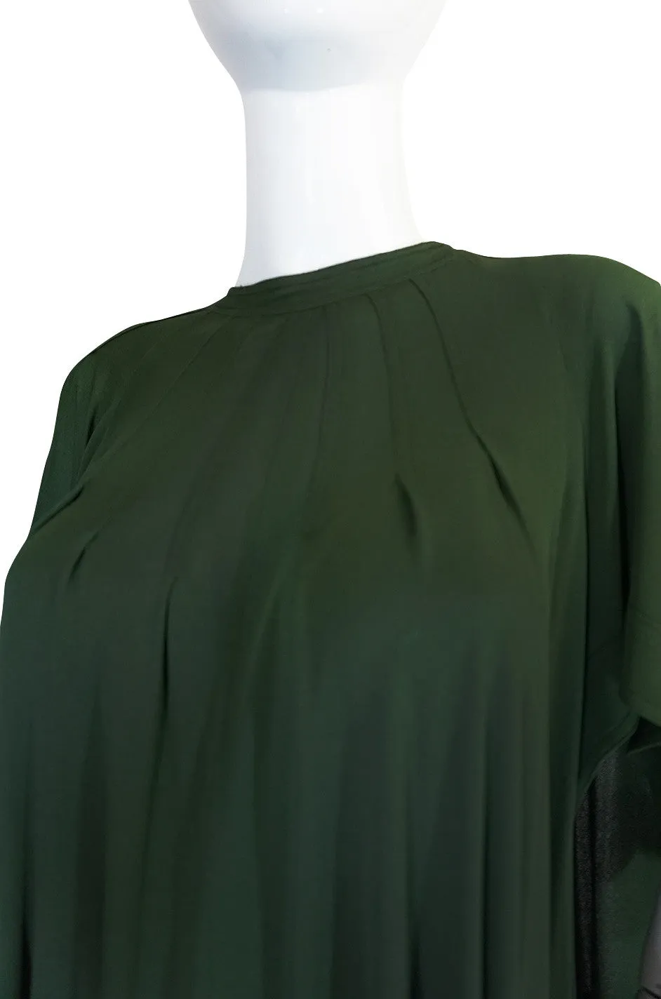 c.1980 Jean Muir Cape Back Museum Piece Dress