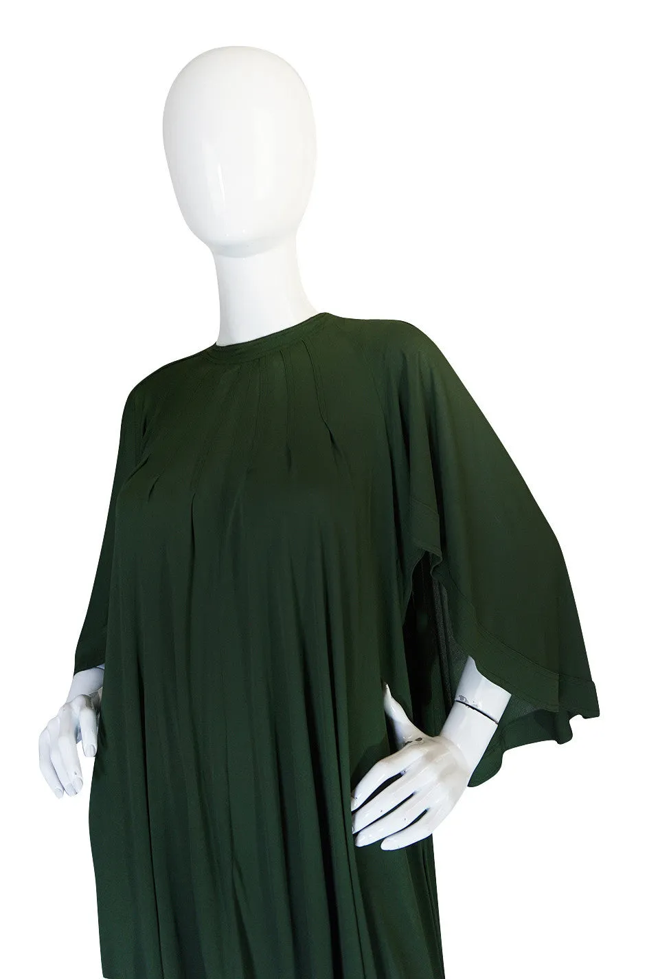c.1980 Jean Muir Cape Back Museum Piece Dress