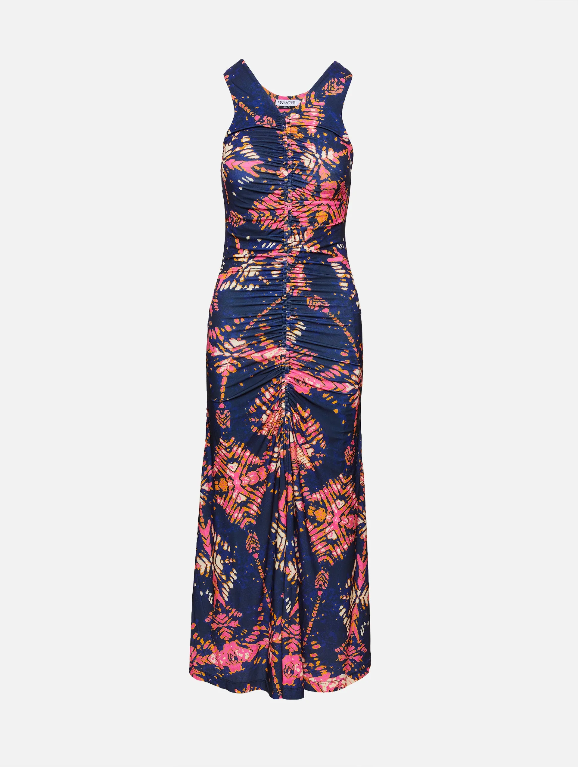 Ceibo Mich Midi Dress in Navy Shibori