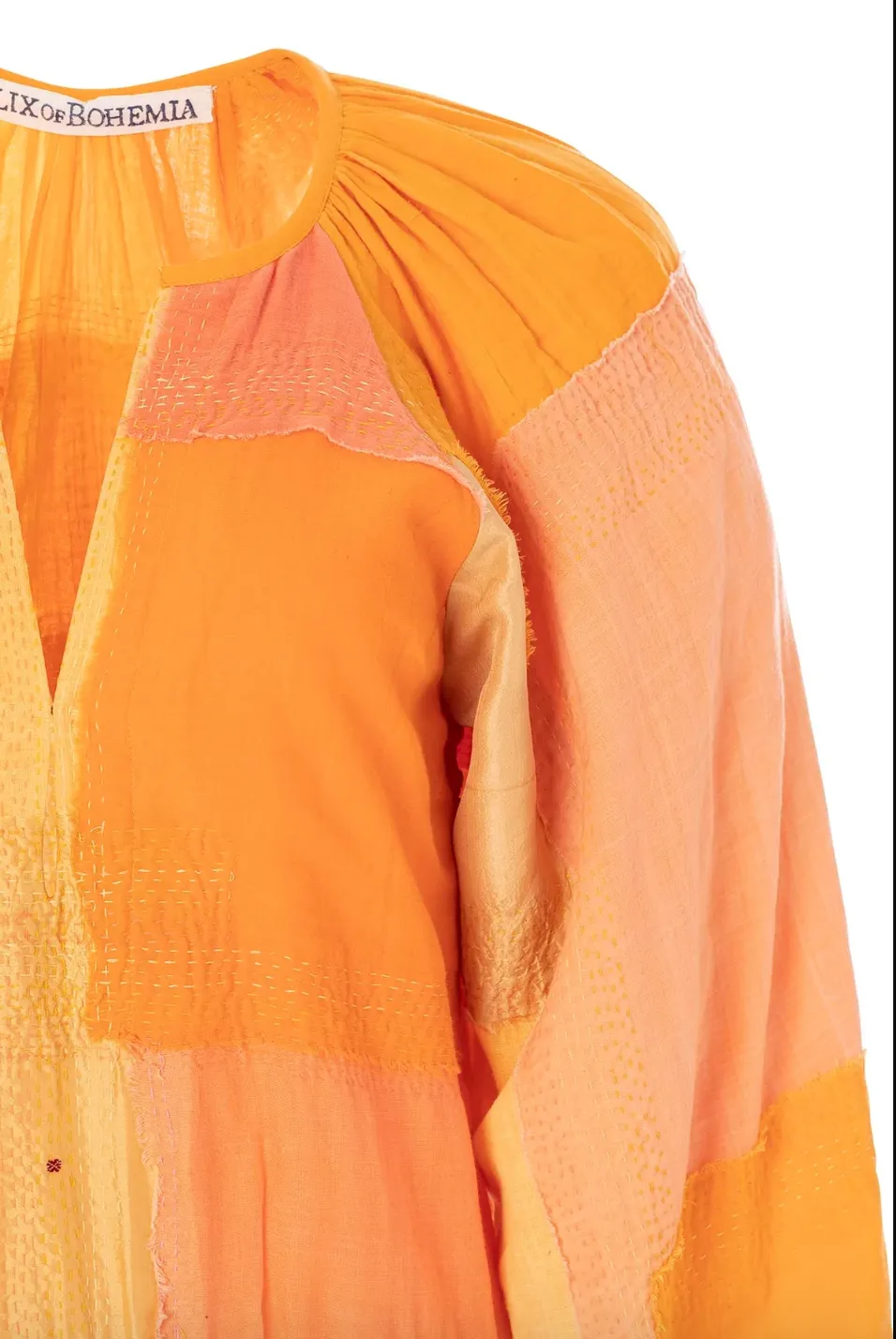 Celeste Mango Sari Dress, Orange Mango