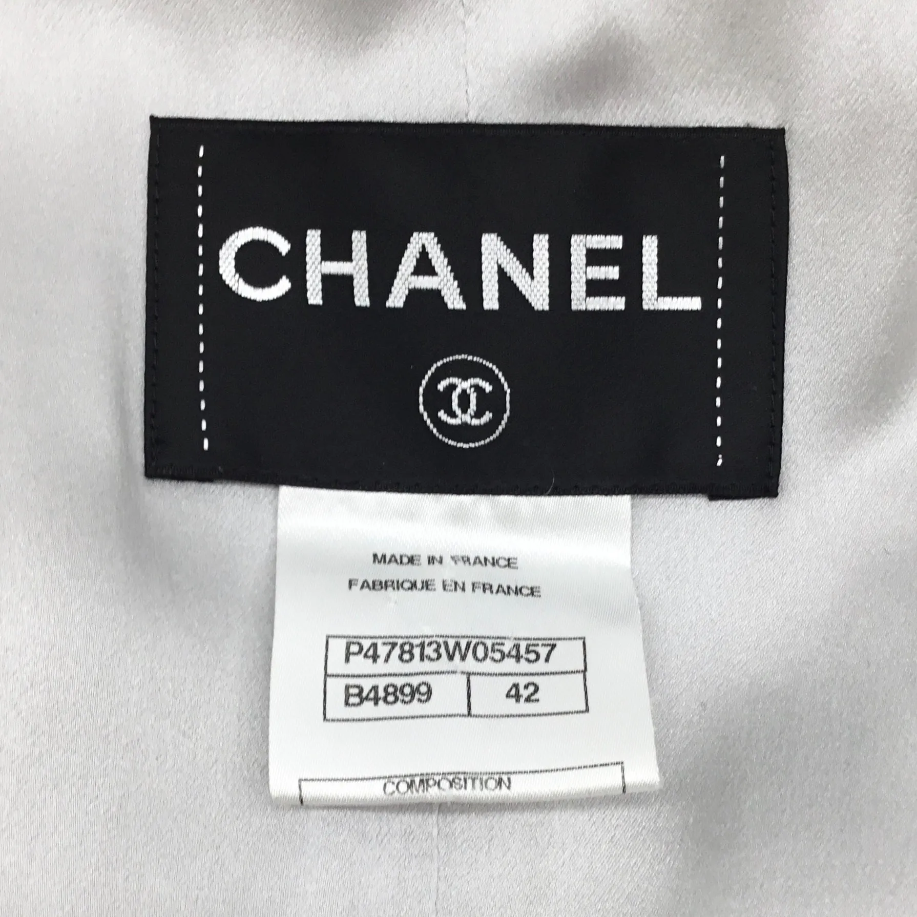 Chanel Grey Silk and Tweed Dress with Jacket