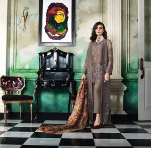 Chiffon Dress by Honey Waqar Model # C 1603