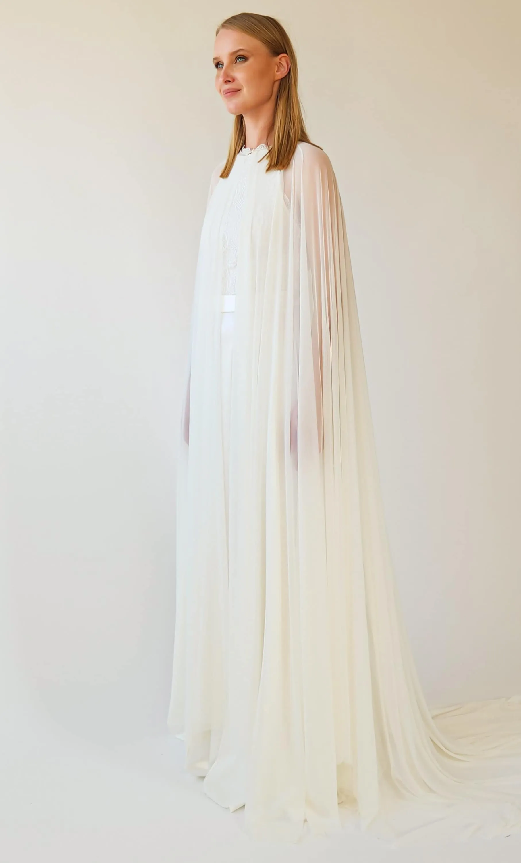Chiffon mesh Cape #4071
