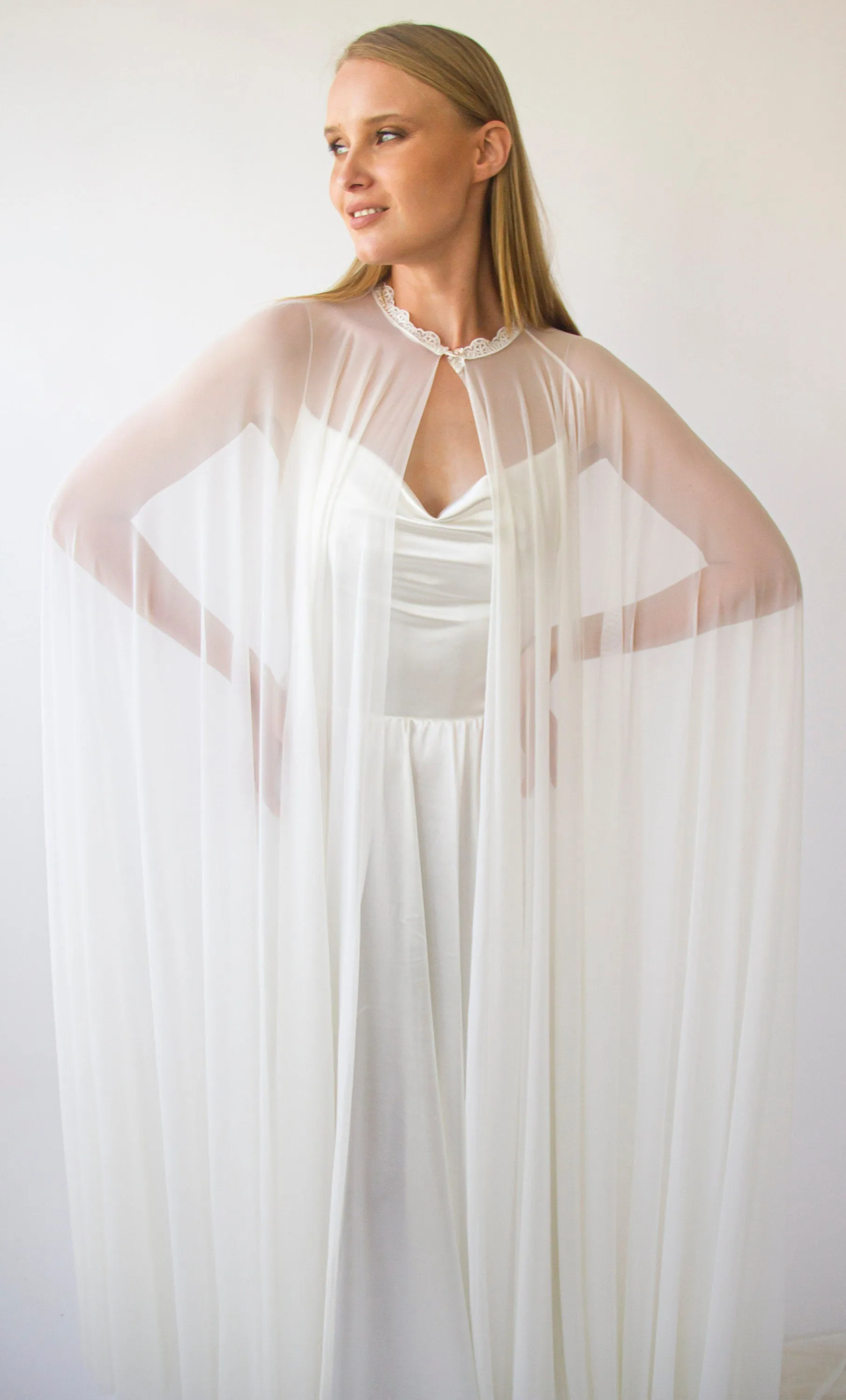 Chiffon mesh Cape #4071