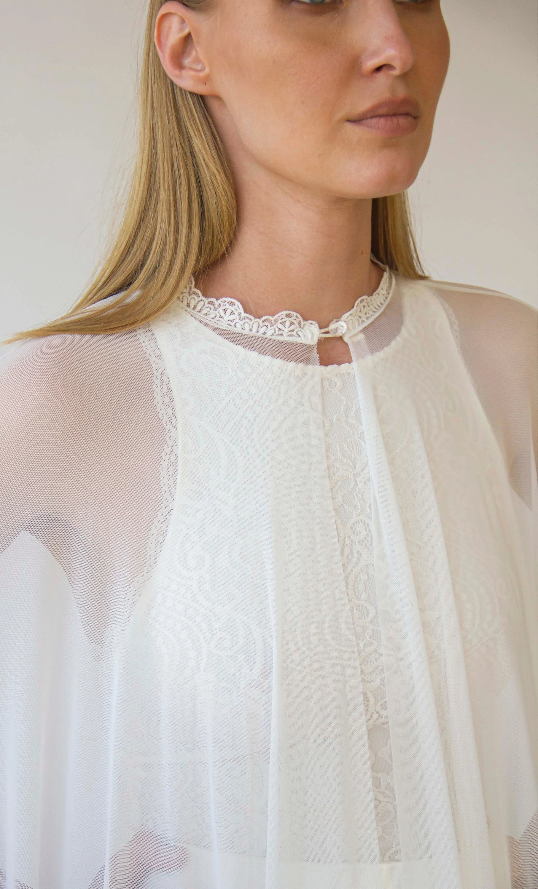 Chiffon mesh Cape #4071