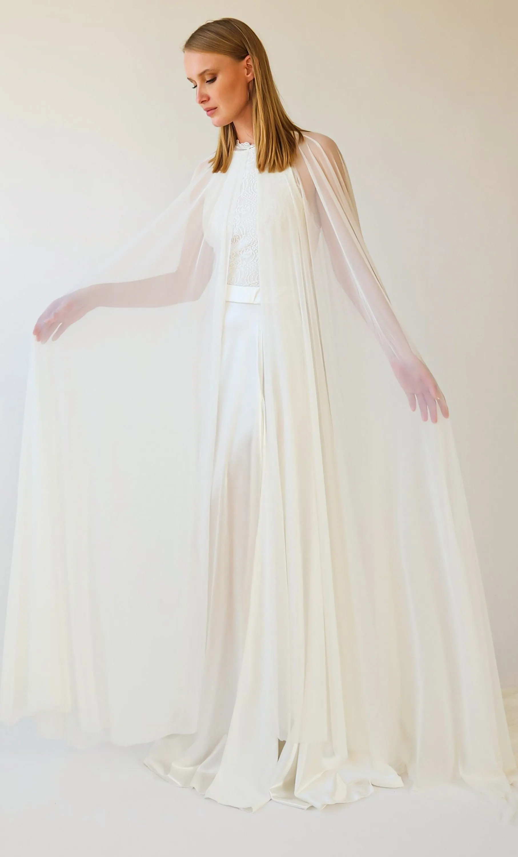 Chiffon mesh Cape #4071