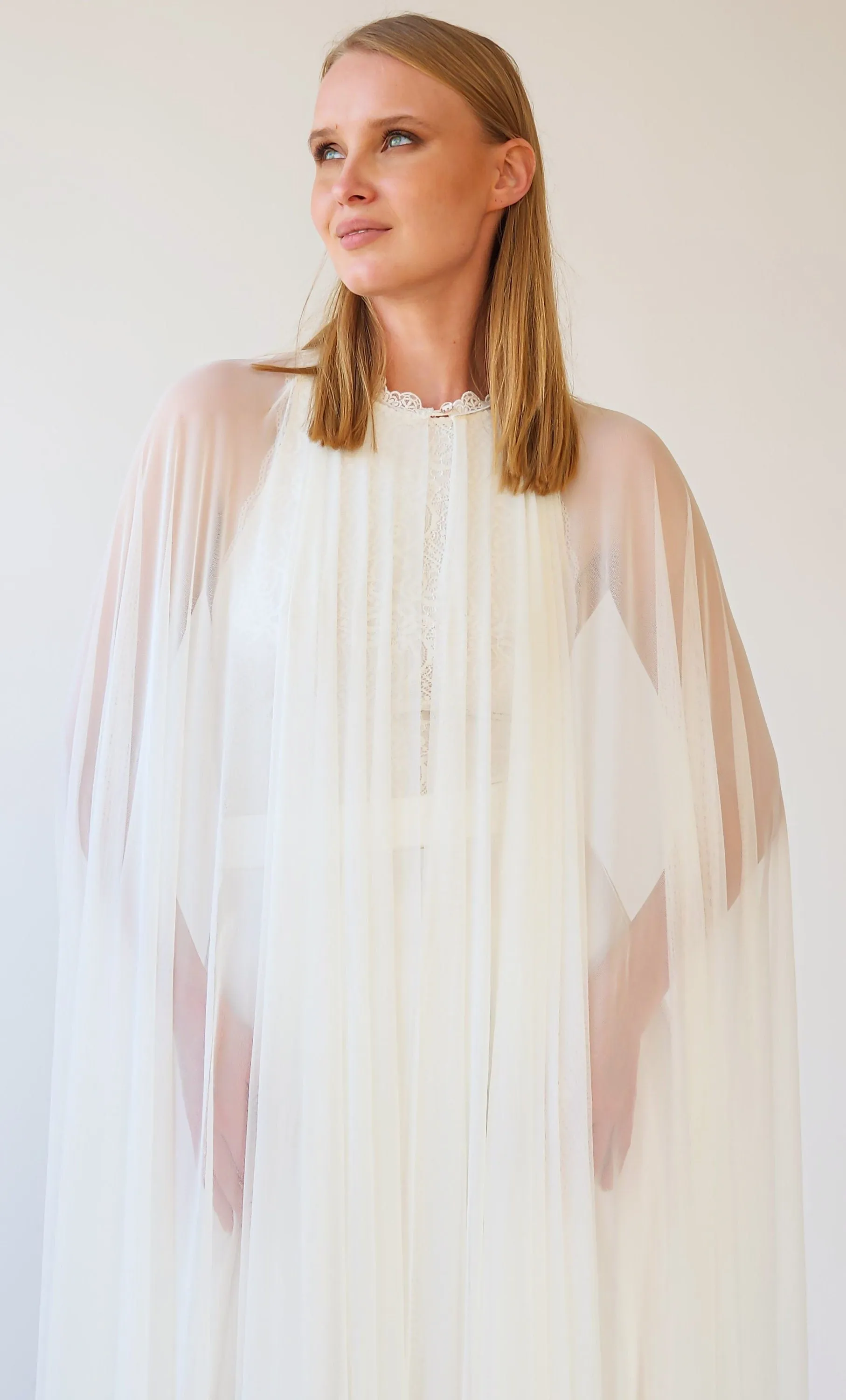 Chiffon mesh Cape #4071