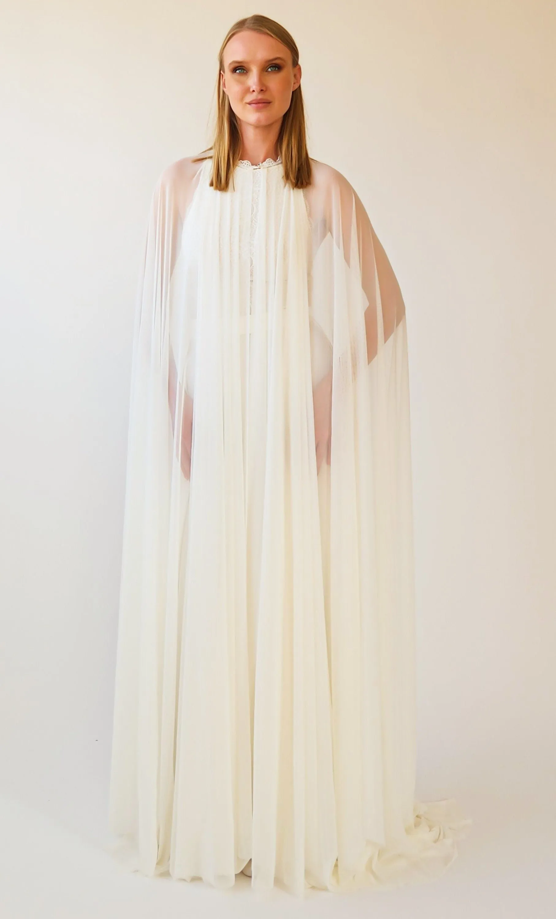 Chiffon mesh Cape #4071