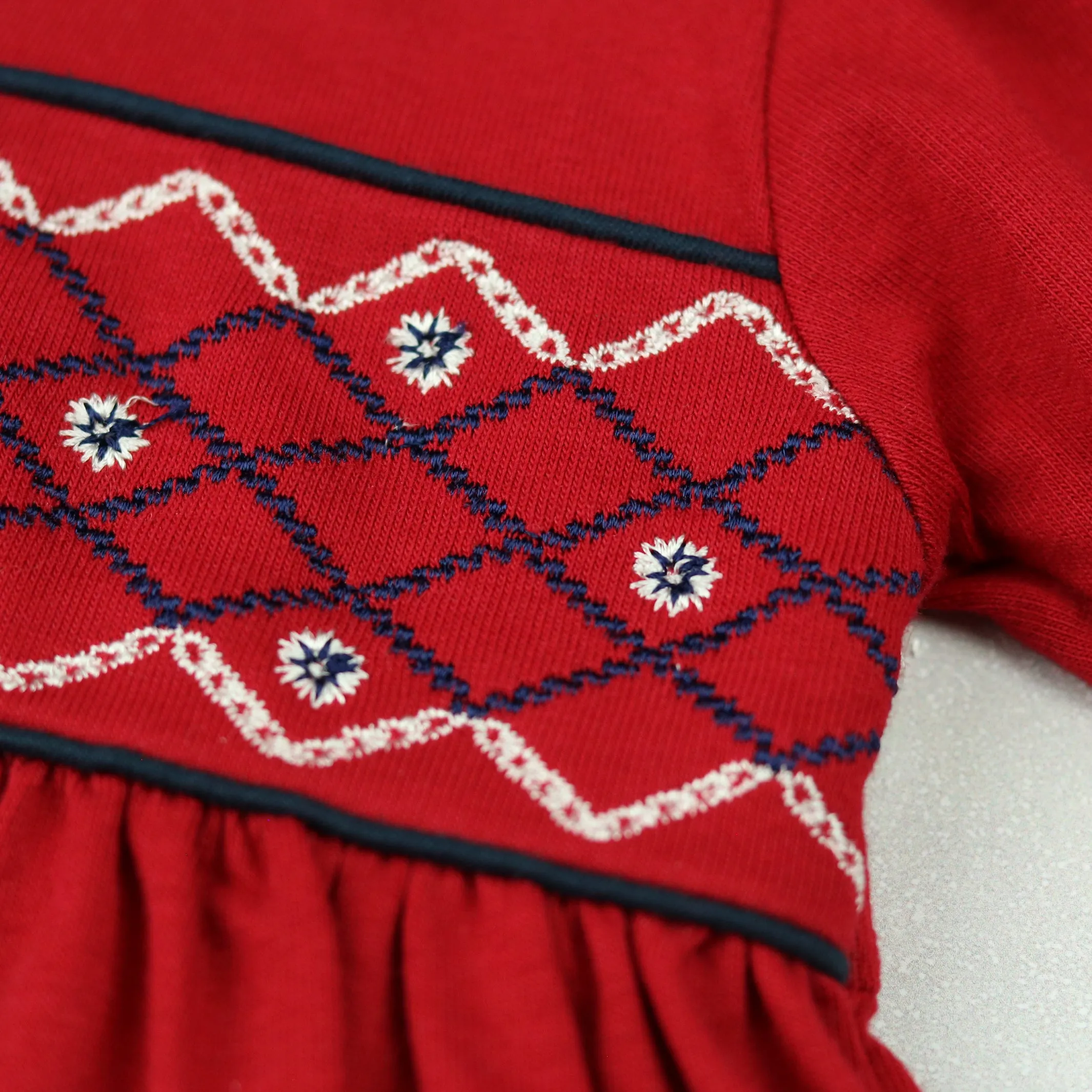 Christie Red Baby Dress with Tights