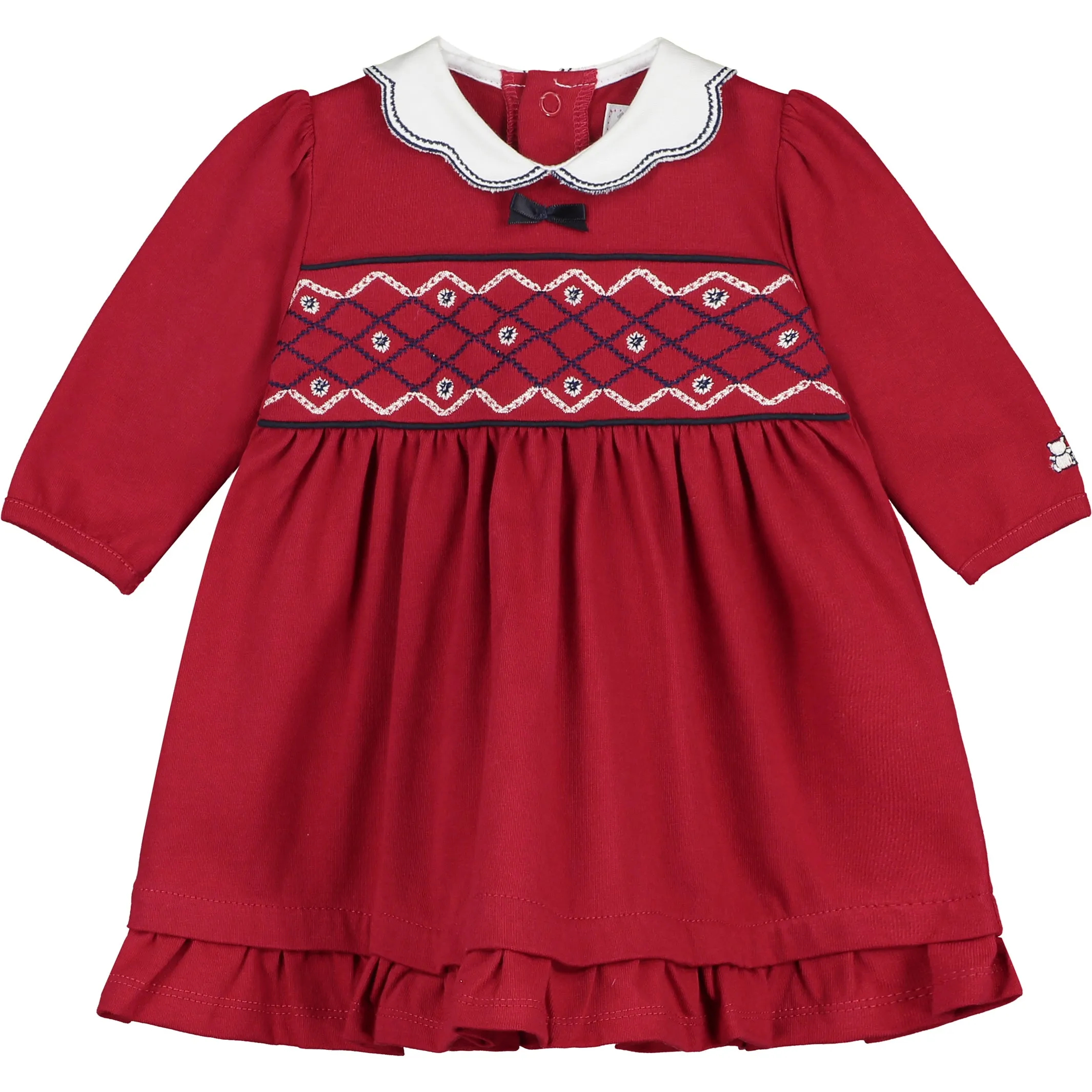Christie Red Baby Dress with Tights