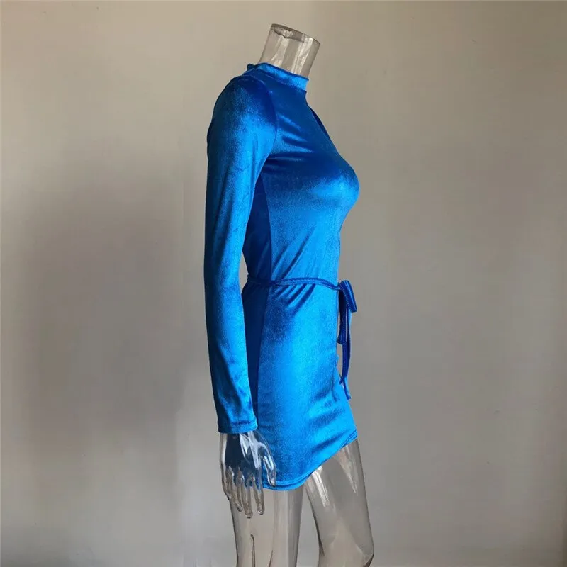 Cindy Velvet Blue