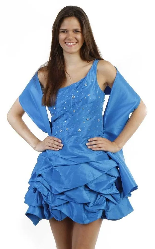 CLEARANCE - Cinderella Divine 3053 Short Bubble Dress One Strap Short (Size S)