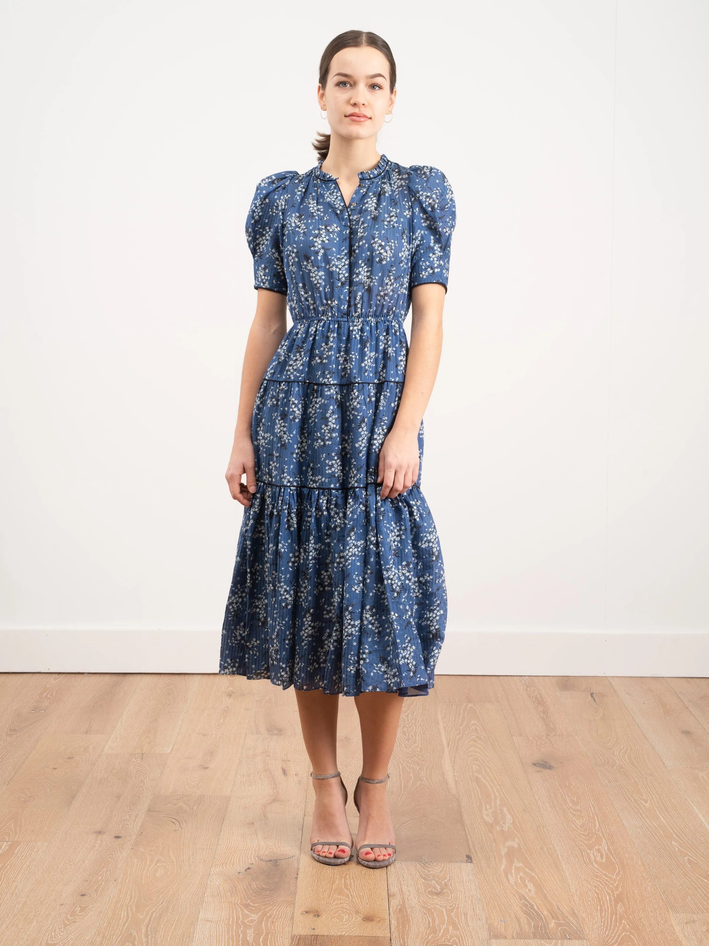 corrine dress - cornflower