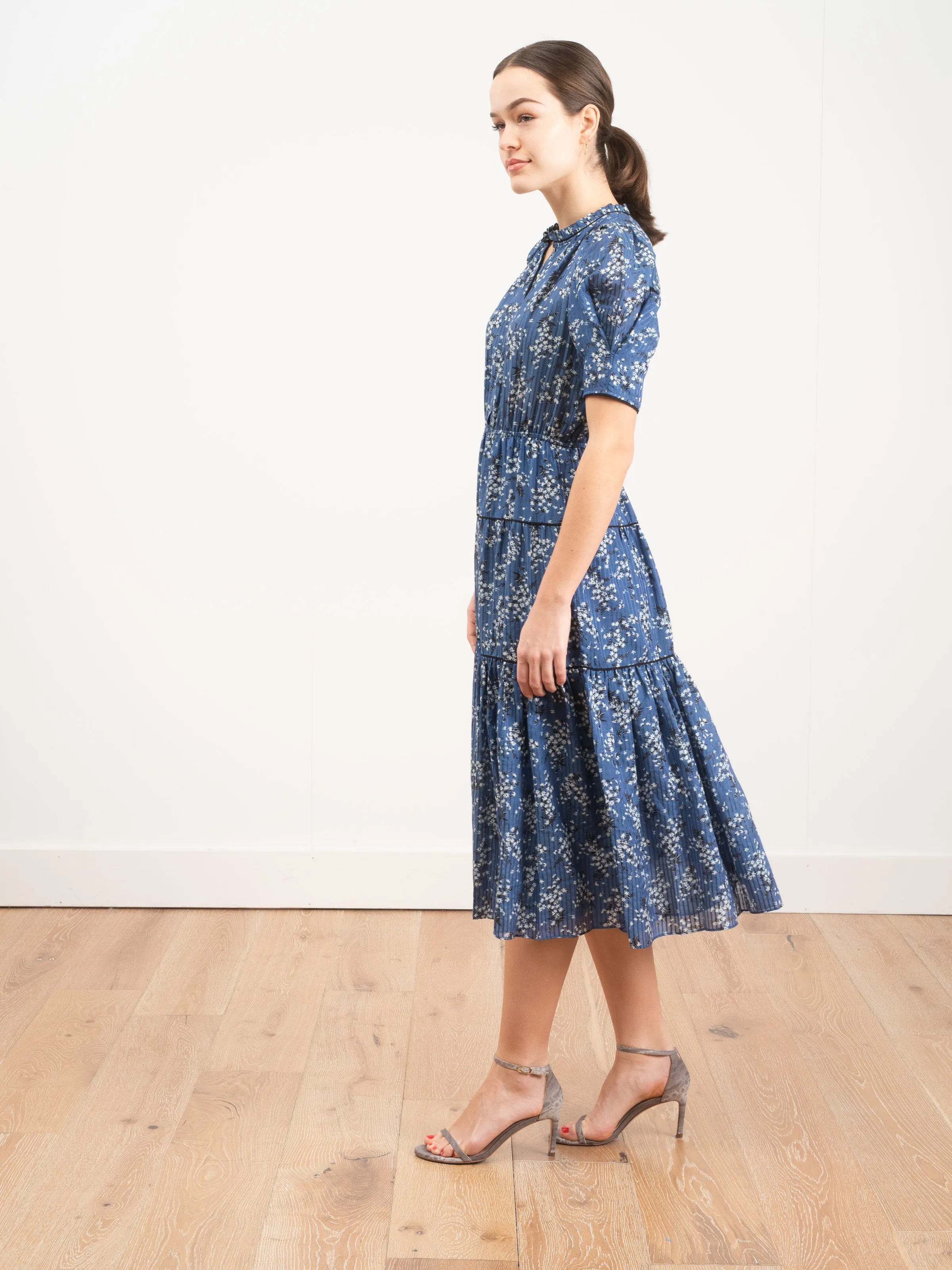 corrine dress - cornflower