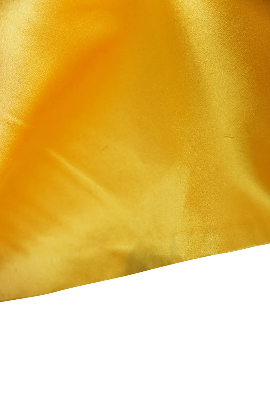 Documented 1962 Christian Dior Haute Couture Yellow Silk Dress
