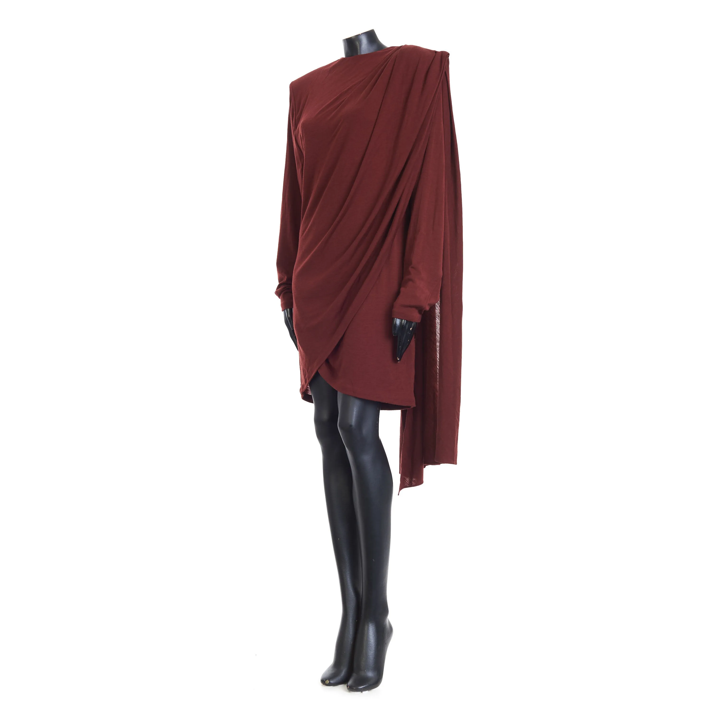 Draped Dress In Wool Jersey
