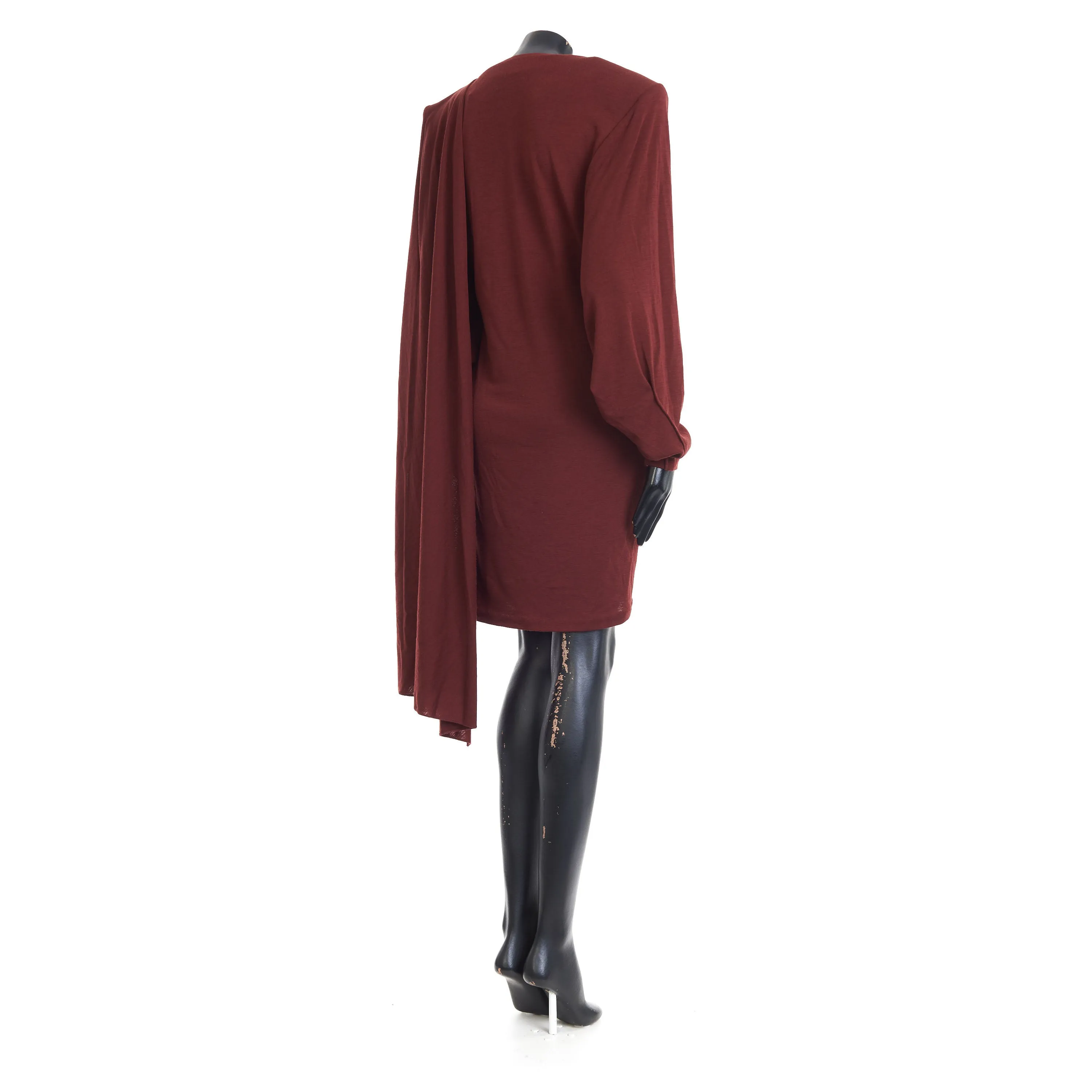 Draped Dress In Wool Jersey