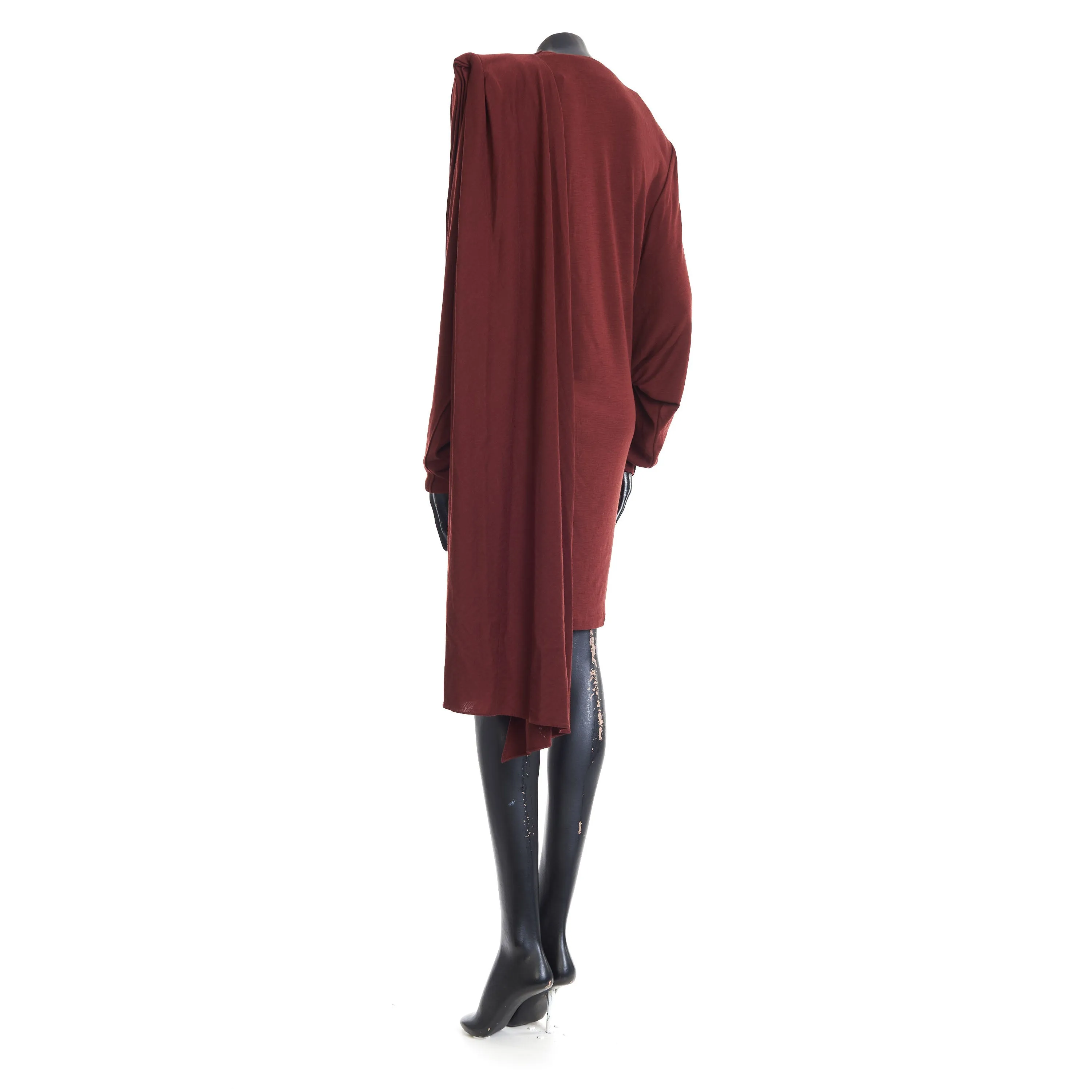 Draped Dress In Wool Jersey