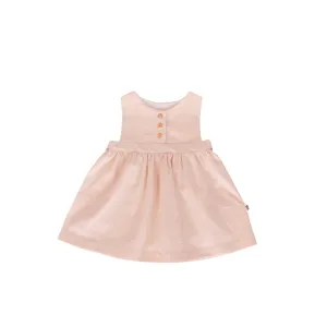Dress With Belt - Peach