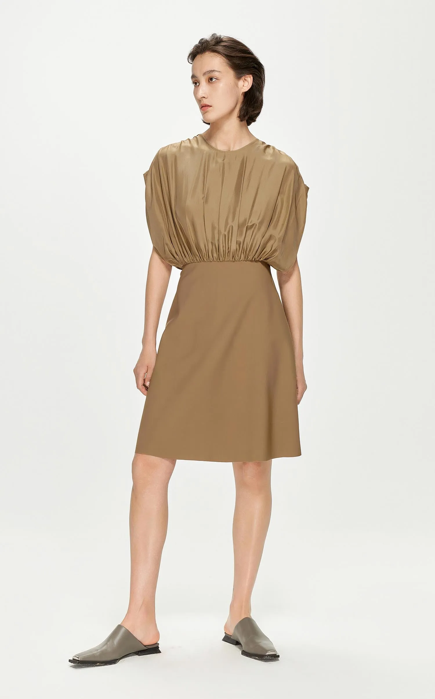 Dresses / JNBY Solid A-Line Sleeveless Dress