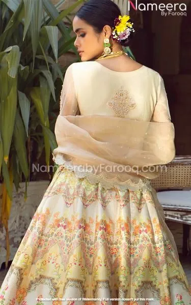 Elegant White Lehenga Choli for Wedding Party #PN95